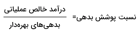 نسبت پوشش بدهی